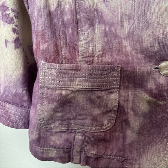 J. Jill Purple Blazer with Artistic Pattern - Picture 5 of 10